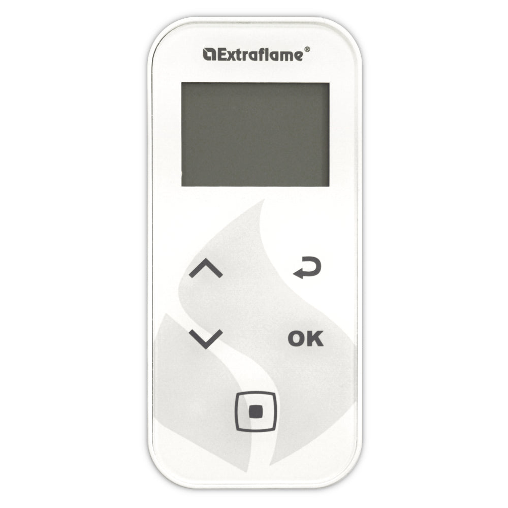 Extraflame Fernbedienung fuer Pelletofen KATIA 9 5.0 EVO mit Display und Pfeiltasten in Weiss | Klimaworld.com