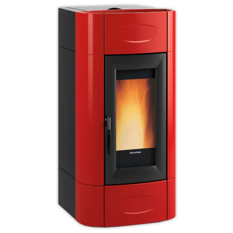 Extraflame belüfteter Pelletofen ISIDORA IDRO H23 5.0 Bordeaux | Klimaworld.com