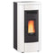 Extraflame belüfteter Pelletofen | KLAUDIA PLUS 5.0 | 8,0 kW | Weiss