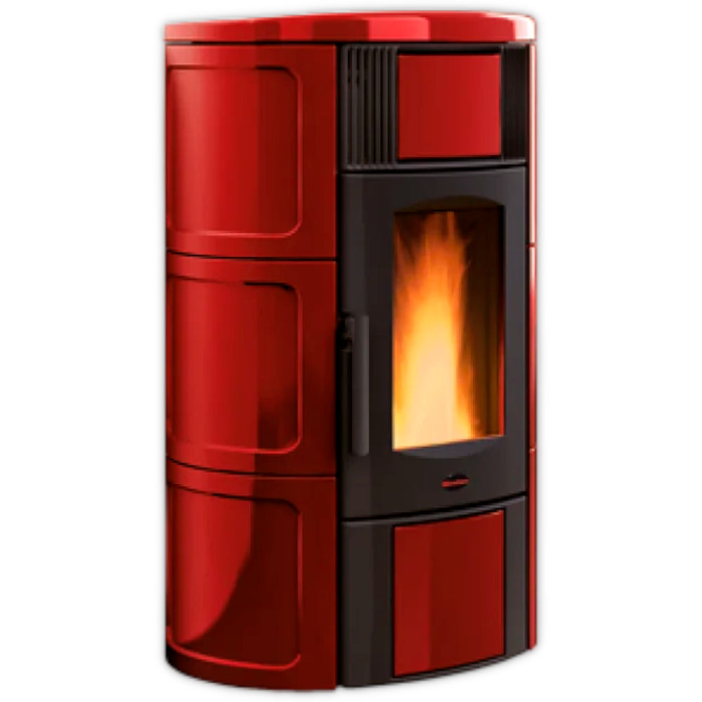 Extraflame belüfteter Pelletofen ISIDE IDRO 5.0 Bordeaux | Klimaworld.com