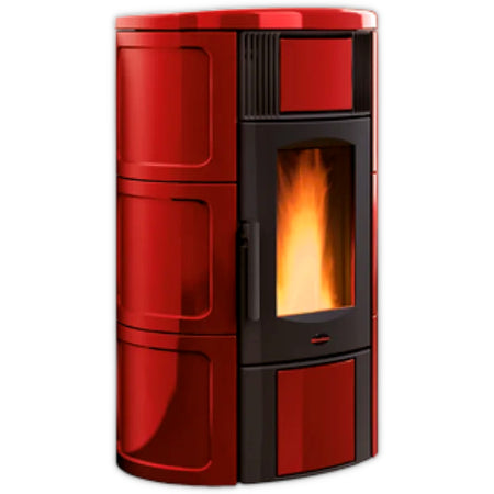 Extraflame belüfteter Pelletofen ISIDE IDRO 5.0 Bordeaux | Klimaworld.com