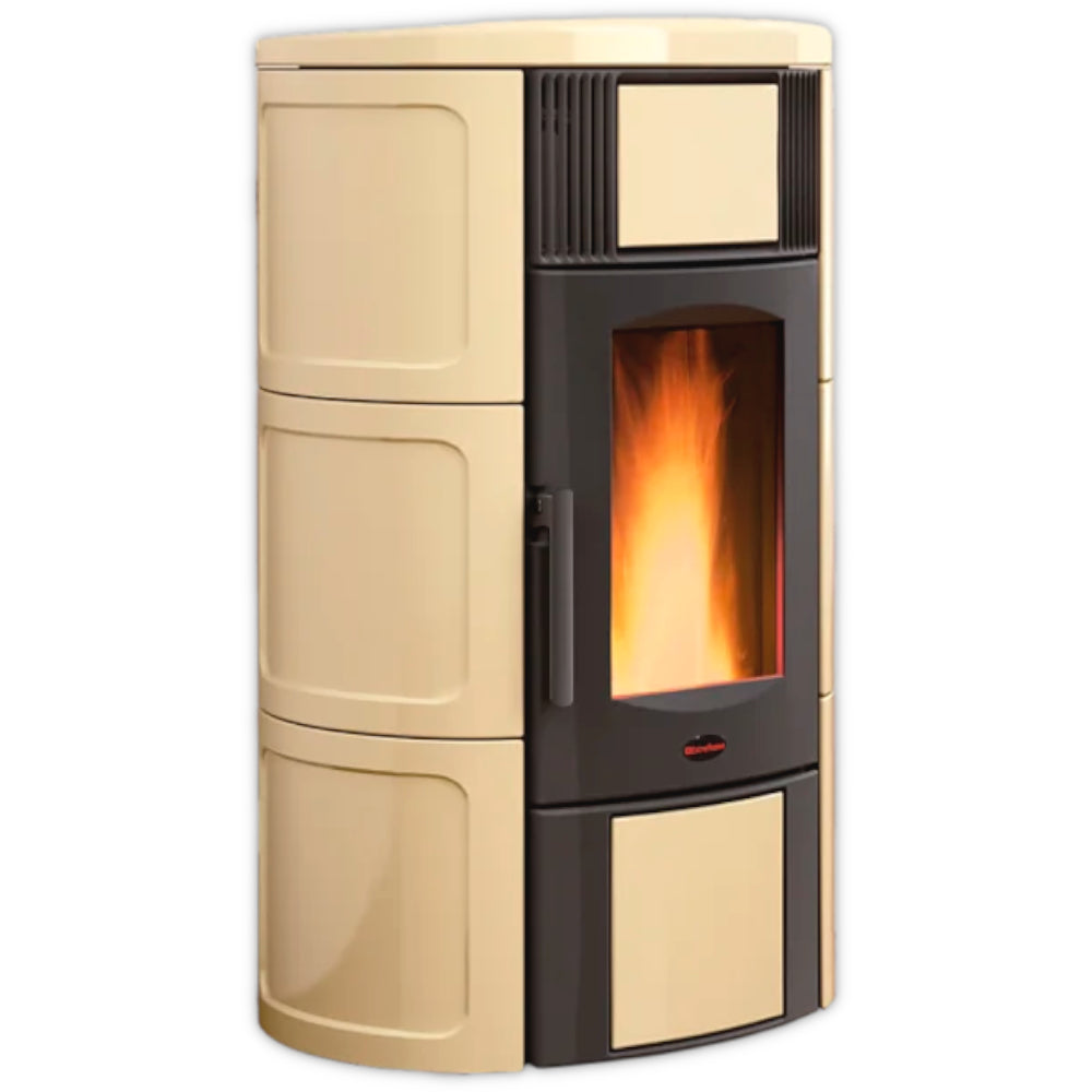 Extraflame belüfteter Pelletofen ISIDE IDRO 5.0 Pergamentbeige | Klimaworld.com