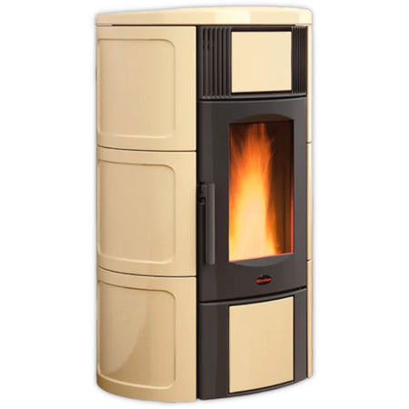 Extraflame belüfteter Pelletofen ISIDE IDRO 5.0 Pergamentbeige | Klimaworld.com