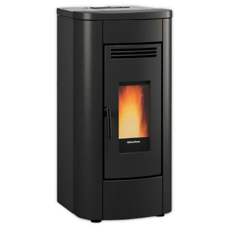 Extraflame beluefteter Pelletofen KLAUDIA 5.0 EVO Schwarz | Klimaworld.com
