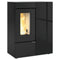 Extraflame Pelletofen | ANNALISA PLUS CRYSTAL | 12,0 kW | schwarz