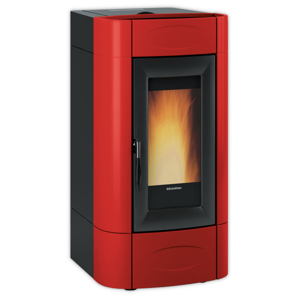 Extraflame Evolution Line wasserf. Pelletofen Isidora Idro H16 bordeaux | 18,7 kW