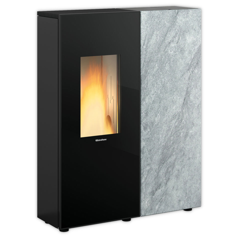 Extraflame belüfteter Pelletofen | SHARON PLUS PETRA | 10 kW | Naturstein