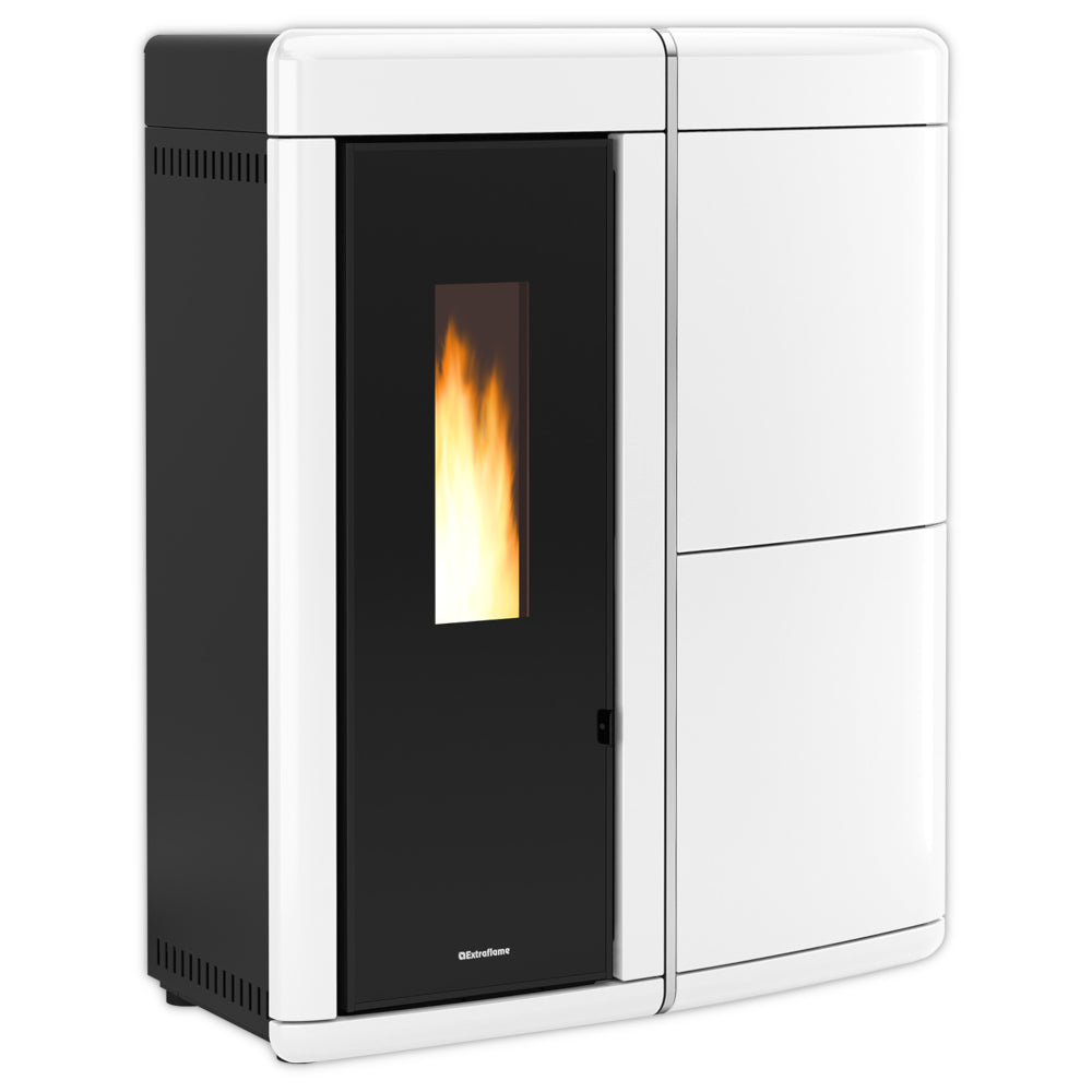 Extraflame Pelletofen EVELYNE IDRO 2.0, weiss | klimaworld.com
