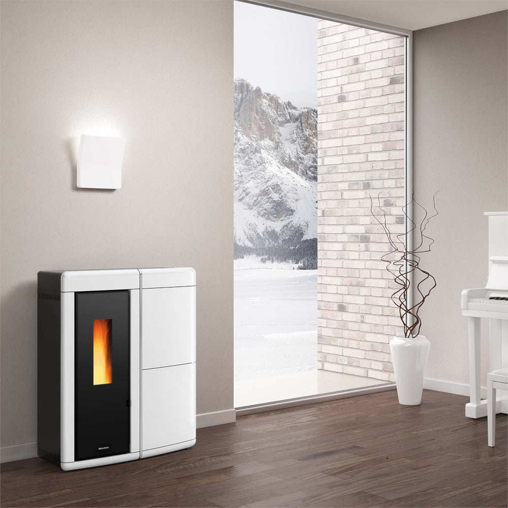 Extraflame Pelletofen EVELYNE IDRO 2.0, weiss | klimaworld.com