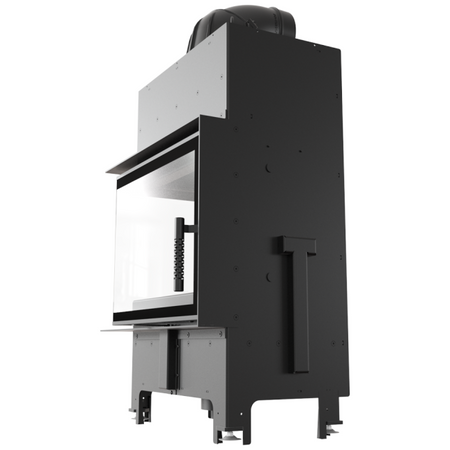 Kratki Kamineinsatz Floki | Eckscheibe links | 8 kW | klimaworlv.com