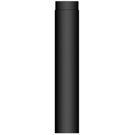 TermaTech | Rauchrohr | Ø 150 | 1000 mm | Schwarz emailliert