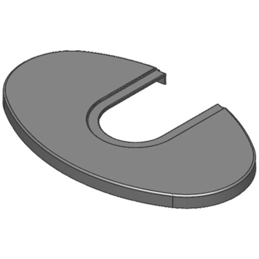 TermaTech | Stahl-Topplatte für Kaminöfen TT22R/TT22H/TTRP| Grau