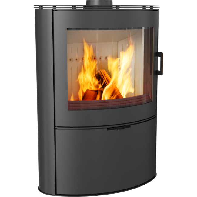 Kratki Kaminofen Koza AB S/2 | gebogene Scheibe | 10 kW | KOZA/AB/S/2 - Ambientebild