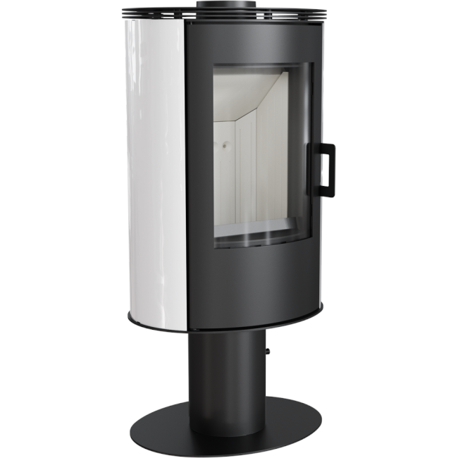 Kratki Kaminofen Koza AB S/N/DR/KAFEL/BIALY | Keramik weiß | 8 kW  ➔ klimaworlv.com