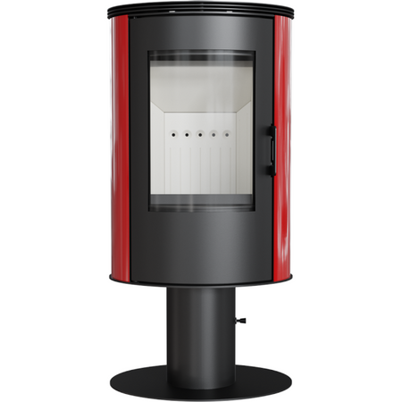 Kratki Kaminofen Koza AB S/N/O/DR/KAFEL/RED | Keramik rot | 8 kW 