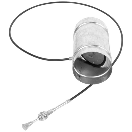 Kratki Zugluftklappe mit Dichtung und Bowdenzug | 150 DN | P150 ➔ klimaworlv.com