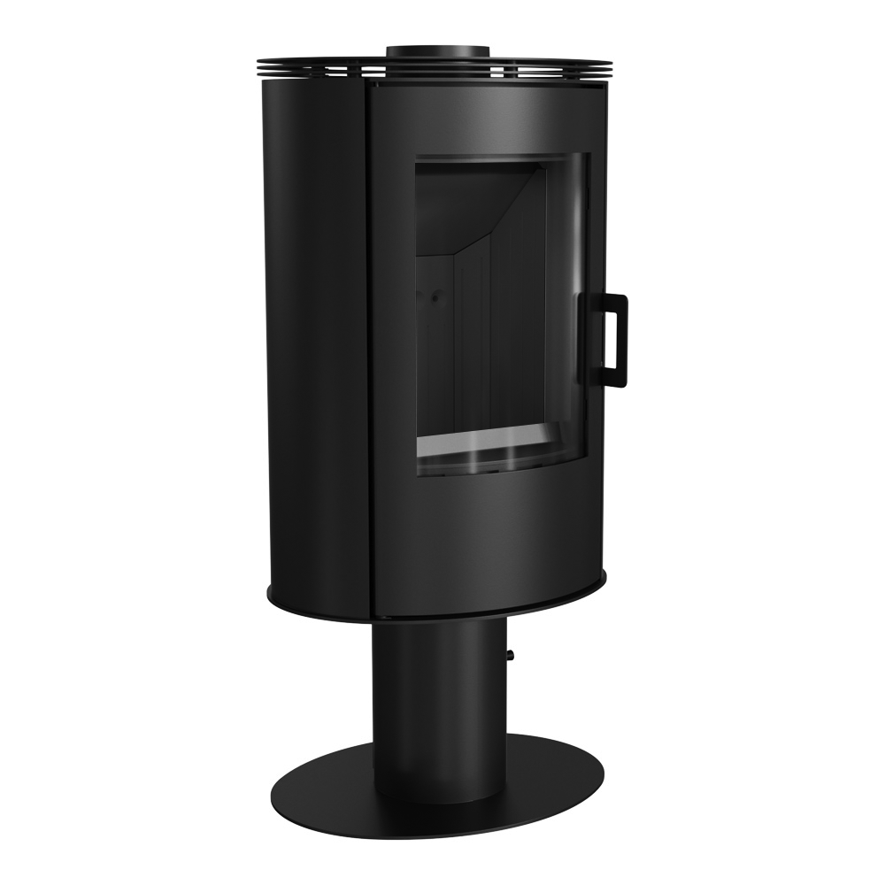 Kratki Kaminofen Koza AB S/N/DR/BLACK | mit Standfuß | 8 kW ➔ klimaworlv.com