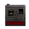 Globefire Küchenofen Alhena bordeaux Anschluss links | 7 kw