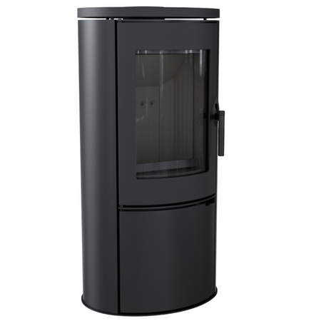 Kratki Kaminofen Koza AB | gebogene Scheibe | 8 kW | KOZA/AB/BLACK ➔ klimaworlv.com