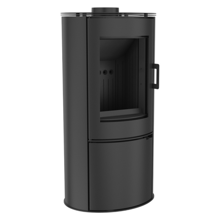 Kratki Kaminofen Koza AB S/DR/BLACK | gebogene Scheibe | 8 kW ➔ klimaworlv.com