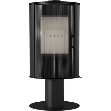 Kratki Kaminofen Koza AB S/N/DR/GLASS | mit Standfuß | Dekoglas | 8 kW 
klimaworld.com