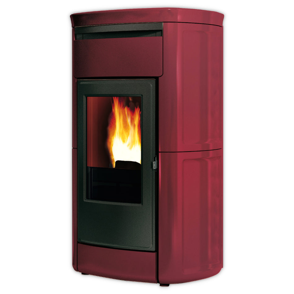 Edilkamin | Kira-Serie | Verkleidung Keramik bordeaux