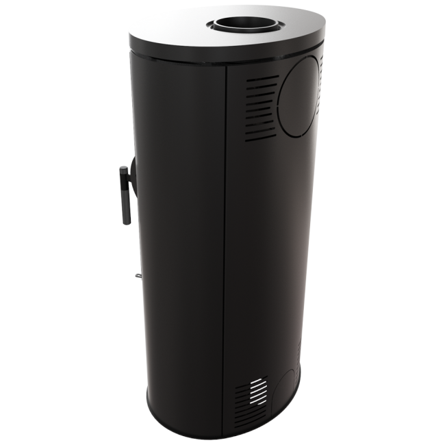 Kratki Kaminofen Koza AB | gebogene Scheibe | 8 kW | KOZA/AB/BLACK