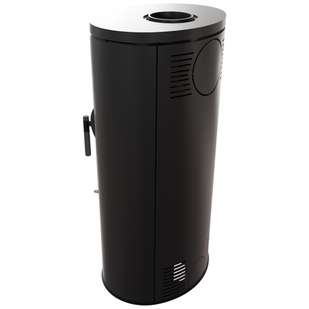 Kratki Kaminofen Koza AB | gebogene Scheibe | 8 kW | KOZA/AB/BLACK