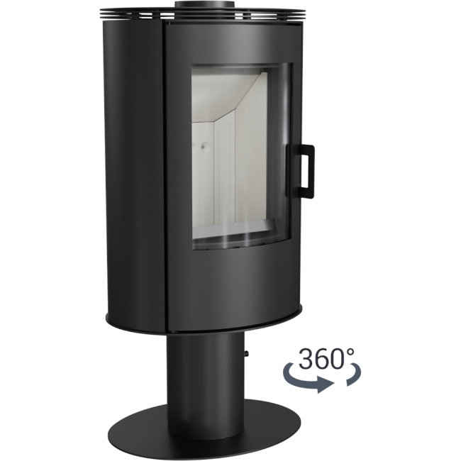 Kratki Kaminofen Koza AB S/N/O/DR | mit 360° Drehfuß | 8 kW