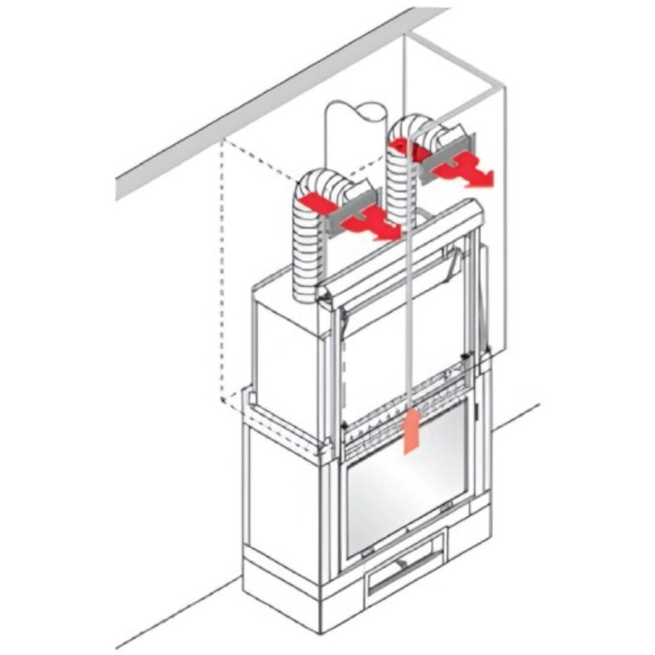 Edilkamin KIT 1 BIS für die Warmluftverteilung | Aufstellraum