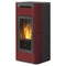 Edilkamin wasserf. Pelletofen | Tera H30 EVO | 29,3 kW | bordeaux