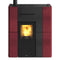 Edilkamin wasserführender Pelletofen Blade H15 | Keramik bordeaux | 15,3 kW