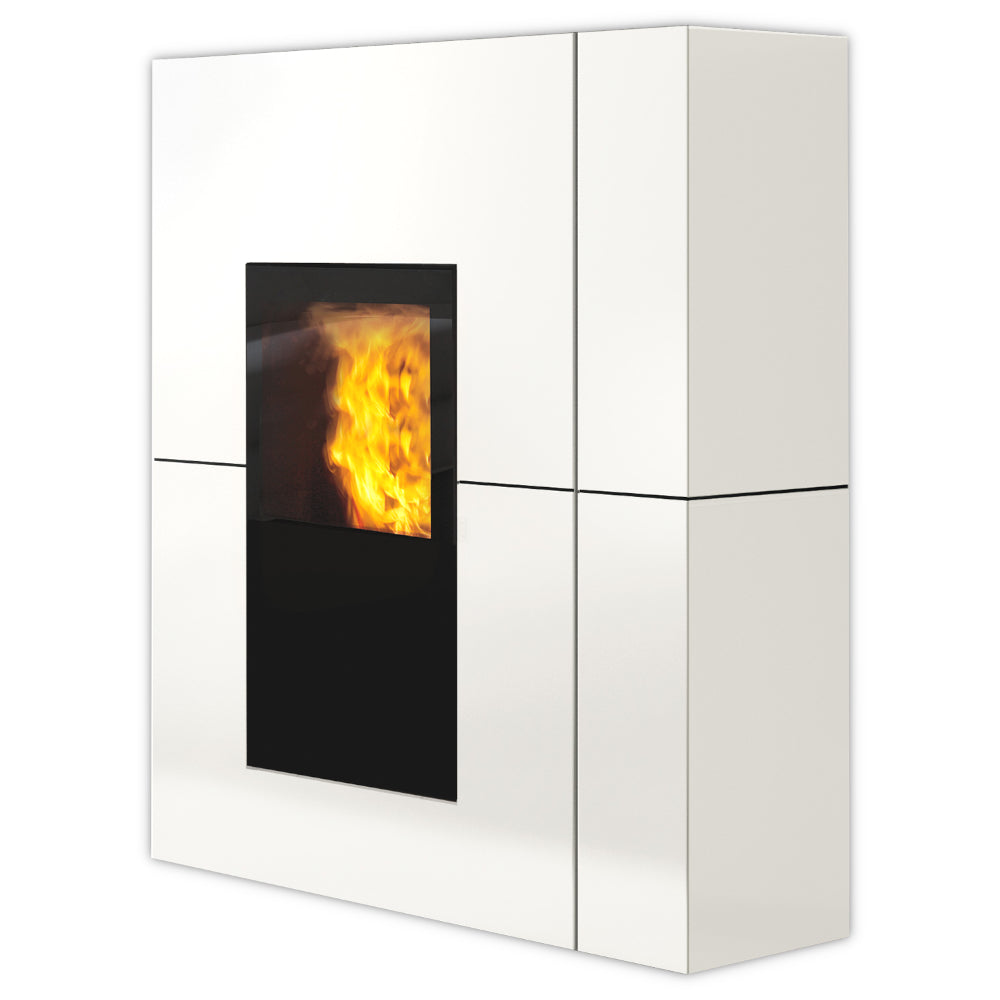 Edilkamin wasserfuehrender Kaminofen BLADE H 23 EVO, Stahl weiß | Klimaworld.com