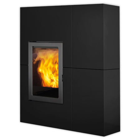 Rechteckiger Edilkamin Pelletofen Blade 12++ Evo in Schwarz | klimaworld.com