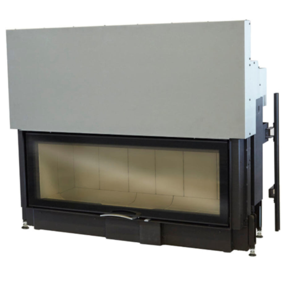 Austroflamm Kamineinsatz | 120x45 S 2.0 | Schwarz, 13 kW | Schiebetür | Klimaworld.com