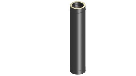 Längenelement 1000 mm für doppelwandige Zuluftsysteme schwarz