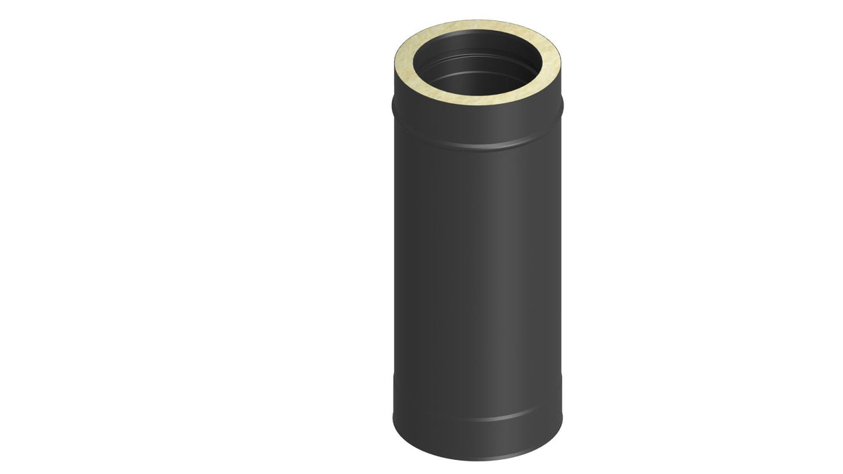 Längenelement 500 mm für doppelwandige Zuluftsysteme schwarz