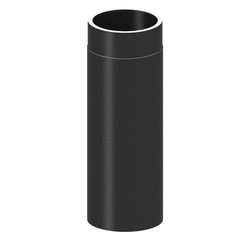 Jeremias Ofenrohr Längenelement 500 mm | schwarz 