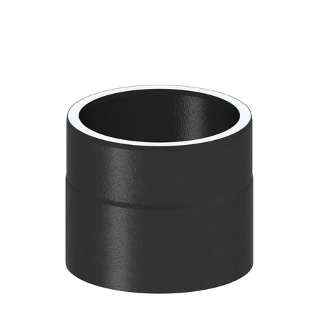 Jeremias Ofenrohr Längenelement 150 mm + Kondensatring | Schwarz