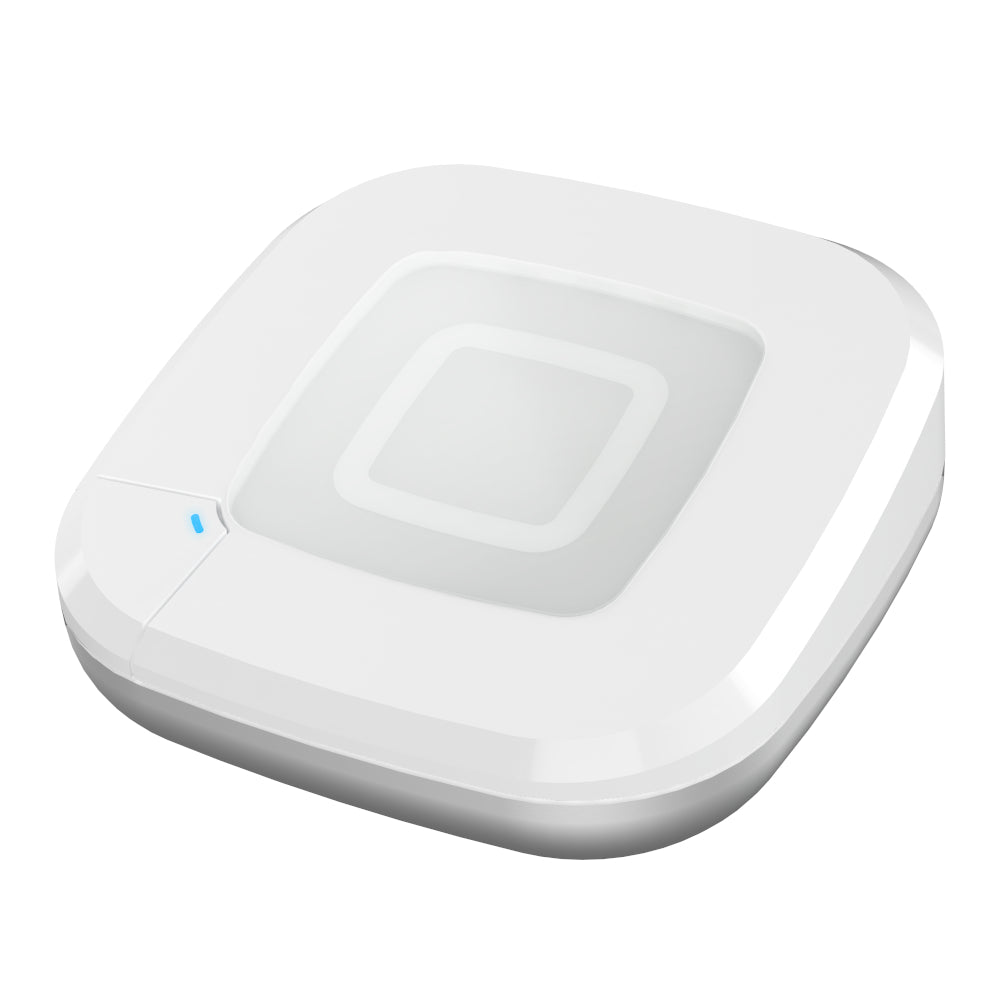 Homematic IP weisser Access Point, Steuerzentrale, Ansicht gekippt | klimaworld.com