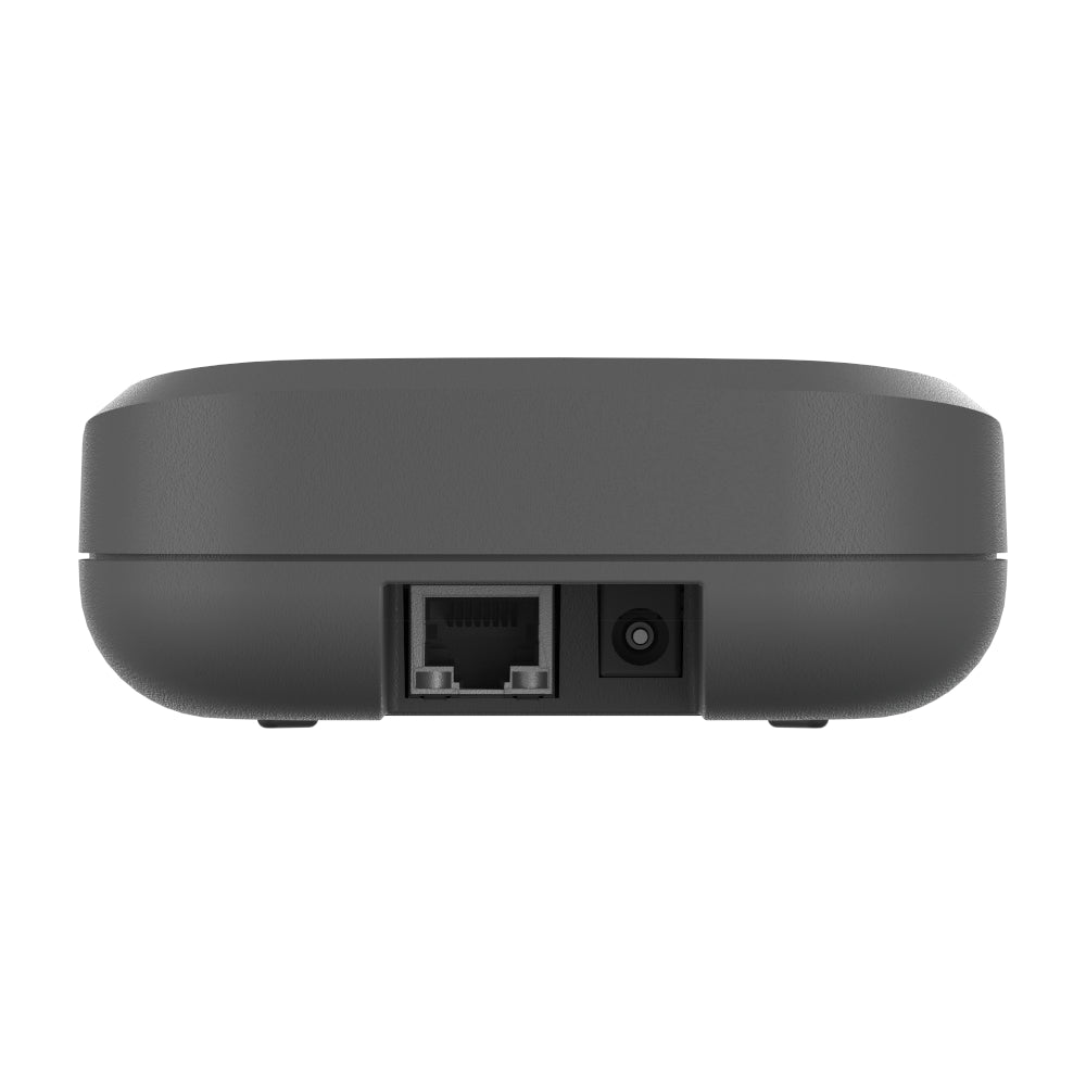 Homematic IP anthrazitfarbener Access Point, Steuerzentrale, Ansicht des Kabeleingangs | klimaworld.com