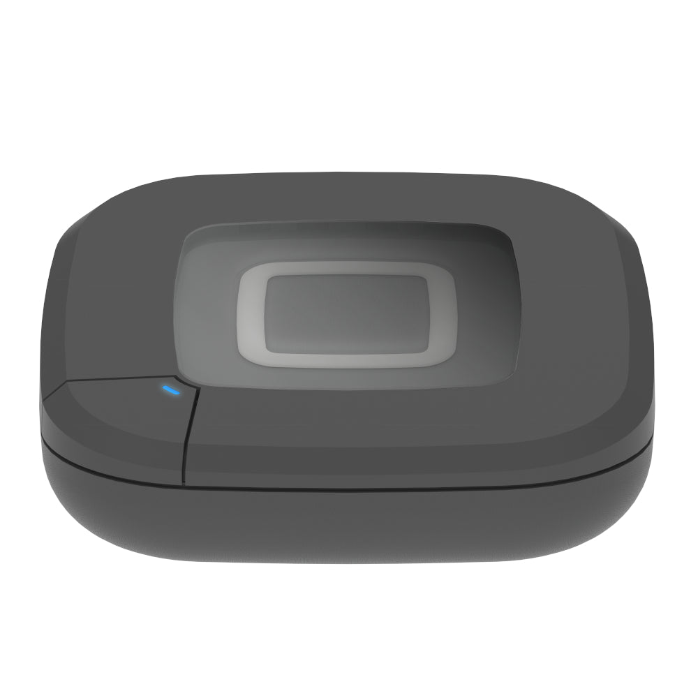 Homematic IP anthrazitfarbener Access Point, Steuerzentrale, Ansicht liegend | klimaworld.com