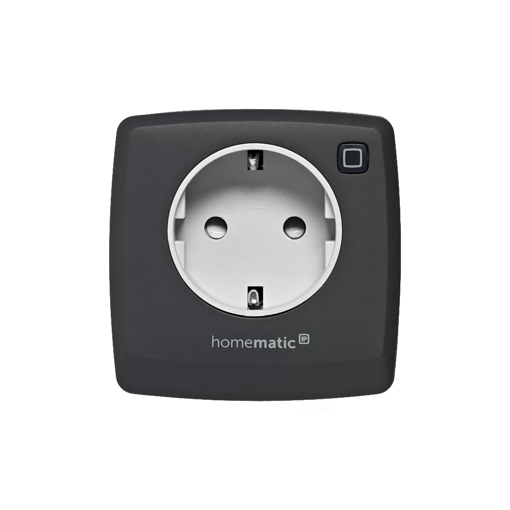 Homematic IP Schaltsteckdose | eQ-3 |HmIP-PS-2-A | anthrazit | Front | klimaworld.com