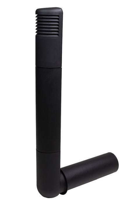 Vilpe Kaminzuluft Ross-Lüftungsrohr Ø125/135 schwarz