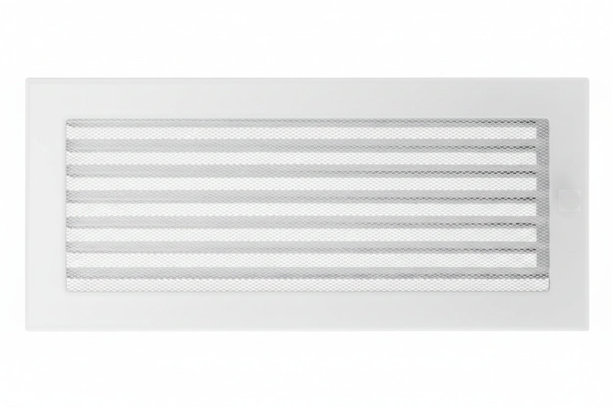 Kamingitter Lüftungsgitter Luftgitter Lamellen 17x30 cm, weiss