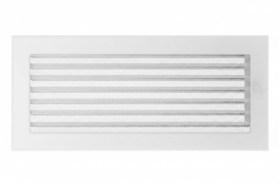 Kamingitter Lüftungsgitter Luftgitter Lamellen 17x30 cm, weiss