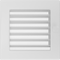 Warmluftgitter Lüftungsgitter Luftgitter Lamellengitter  verstellbar mit Gaze 17x17 cm weiss