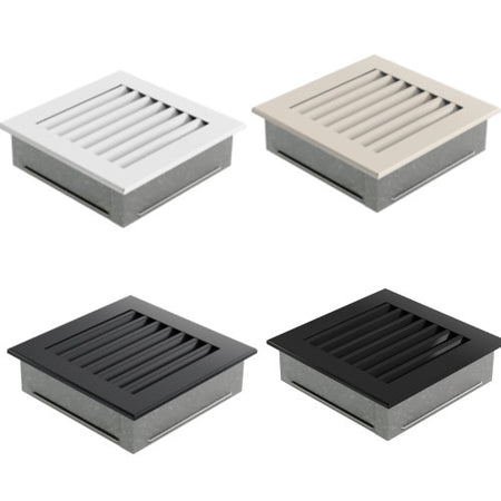 Kamin Lüftungsgitter Luftgitter Lamellengitter 17x17 cm
