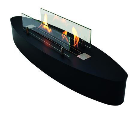 ebios-fire Tischkamin Elipse Base Mini - Mattschwarz