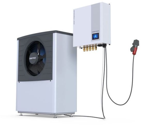 pc-dhp-12-hf Defro Wärmepumpe mit Hydromodul Plug-in-Ausführung